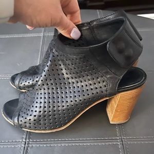 MIMOSA Perforated Leather Open-toe Sandals